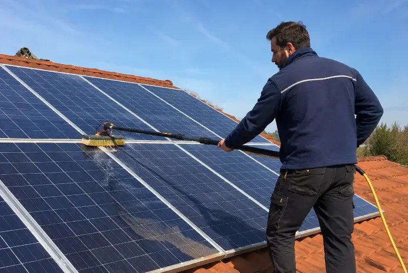 Nettoyage et entretien de panneaux solaires à Reyvroz